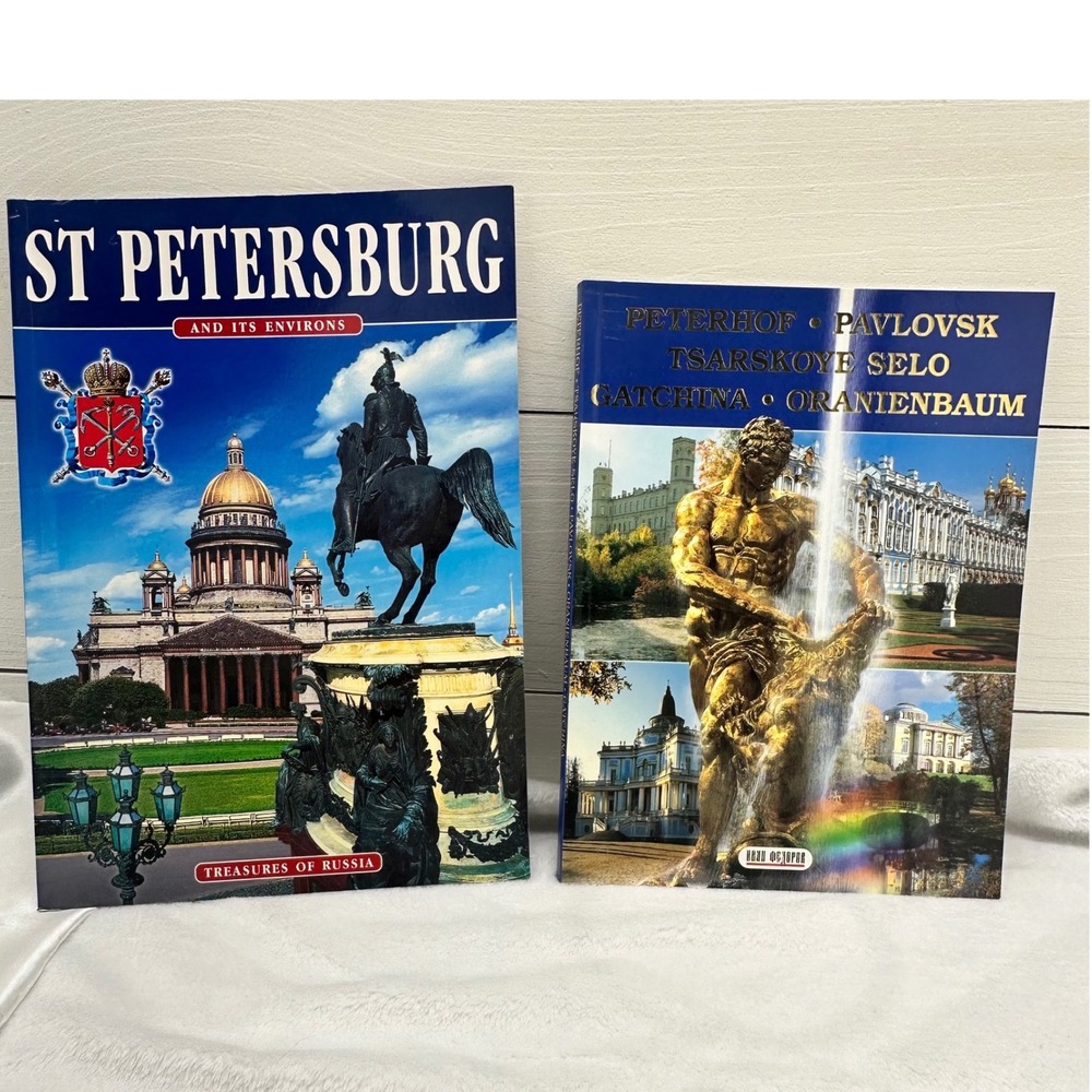 St Petersburg Treasures of Russia Book Set Peterhof Pavlovsk‎ Gatchina Excellent